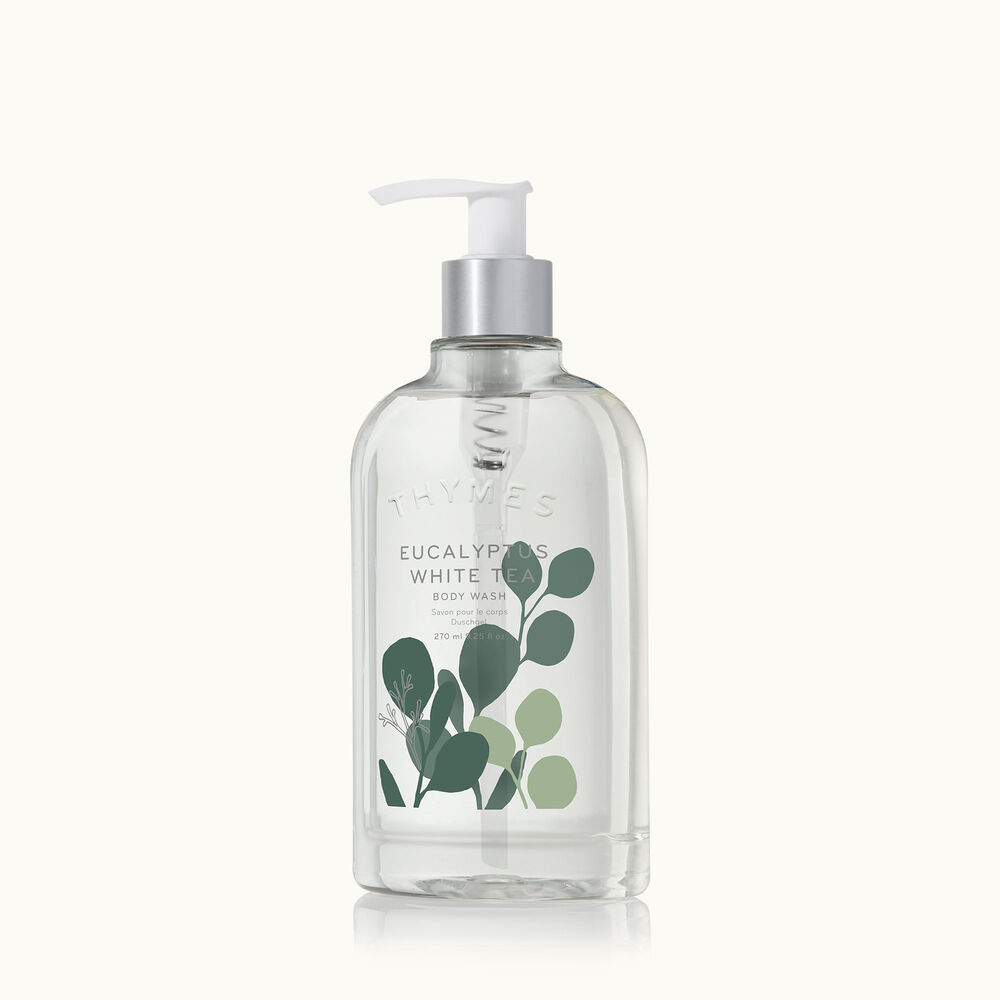 Thymes Eucalyptus White Tea Body Wash is an invigorating fragrance image number 0